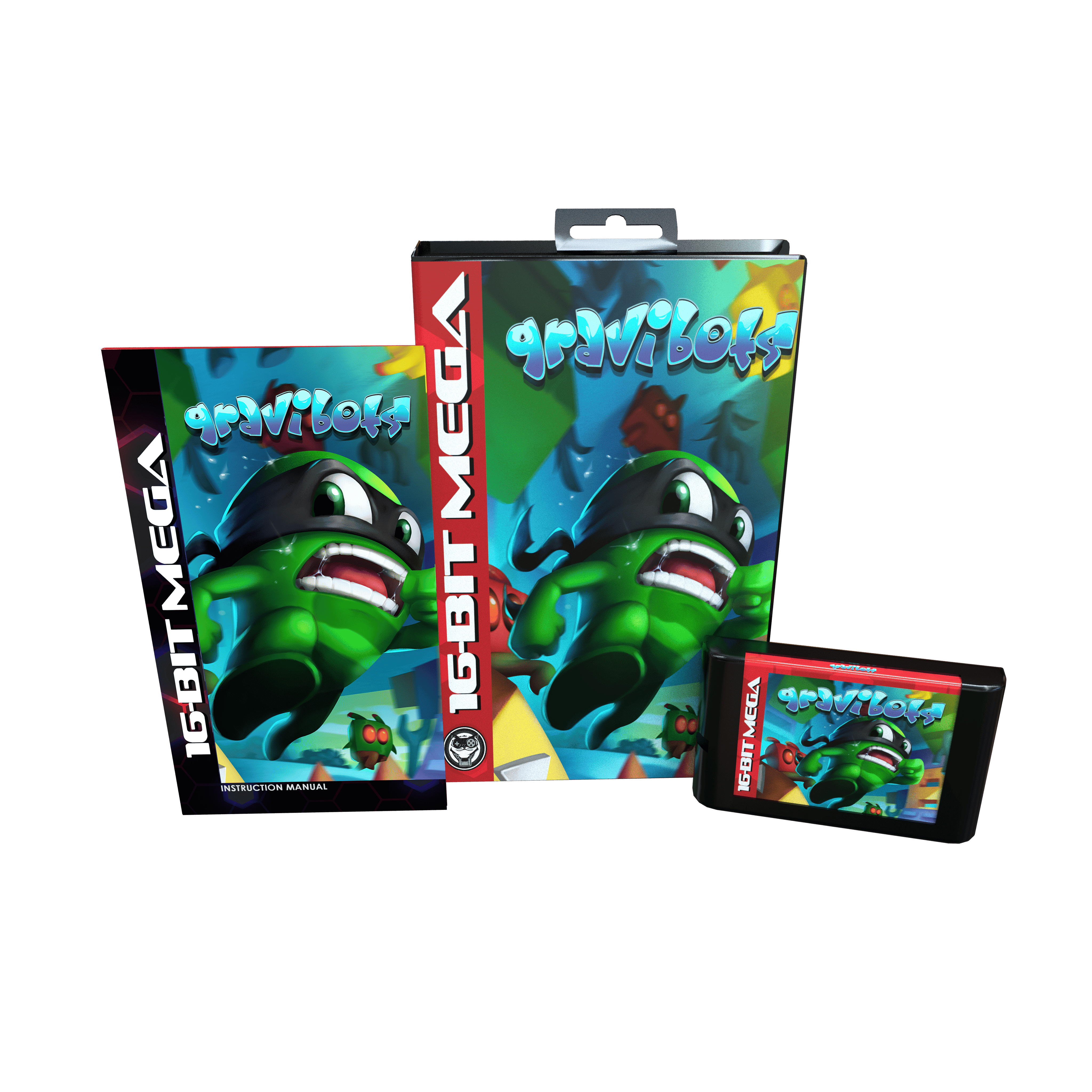 Gravibots — Sega Genesis Cartridge | Mega Cat Studios