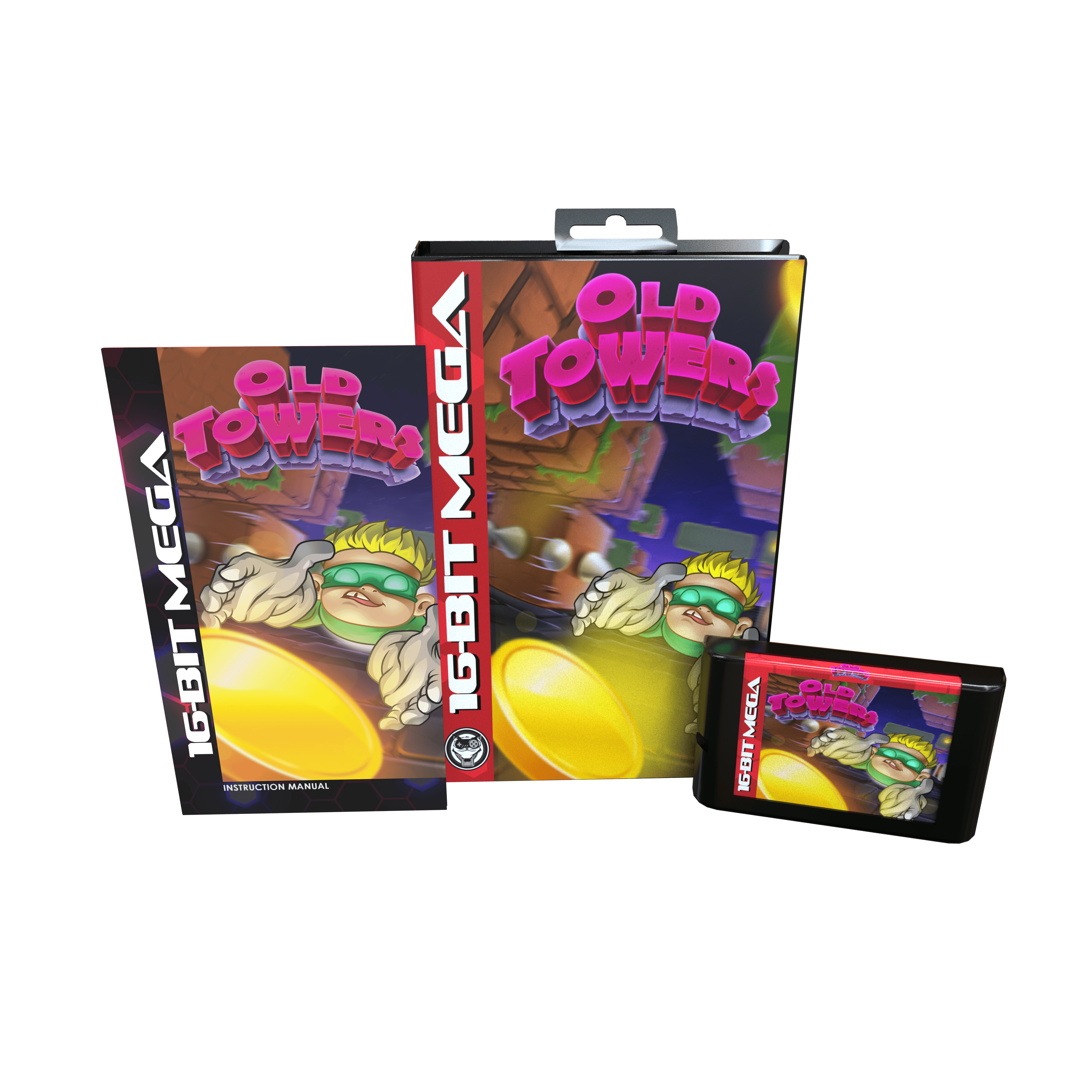 Old Towers — Sega Genesis Cartridge | Mega Cat Studios