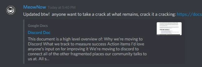 Building a Discord, Part 2 - Action Plans - Mega Cat Studios, Inc.