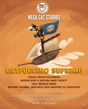 Catpuccino Supreme | Single Origin Colombian Coffee - Mega Cat Studios, Inc.