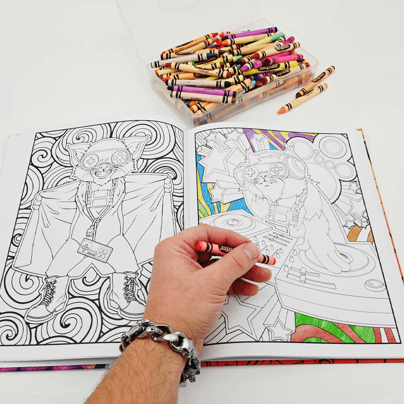 Show Me Your Cats & Carts Adult Coloring Book - Mega Cat Studios, Inc.