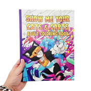 Show Me Your Cats & Carts Adult Coloring Book - Mega Cat Studios, Inc.
