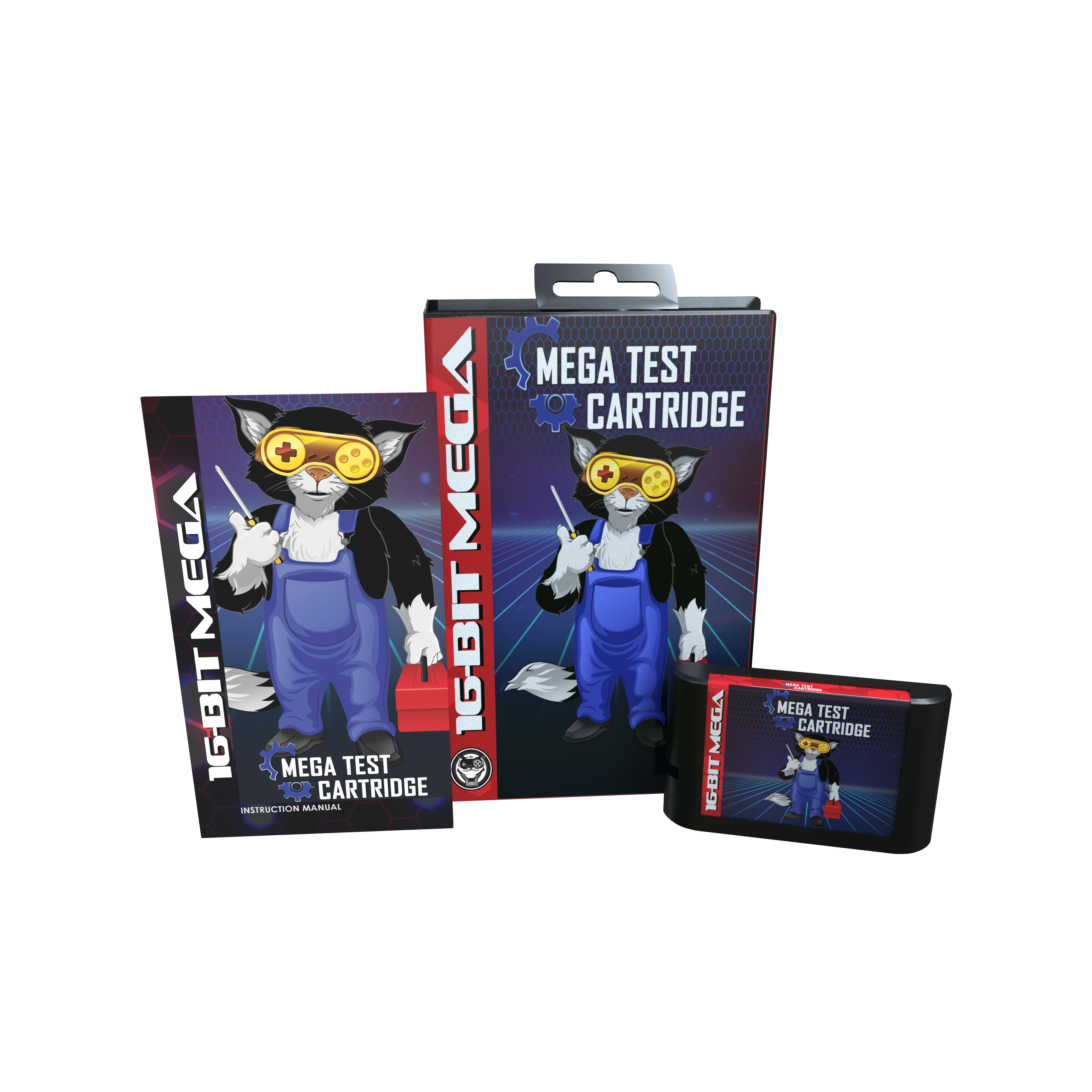 Mega Test Cartridge — Sega Genesis Cartridge | Mega Cat Studios