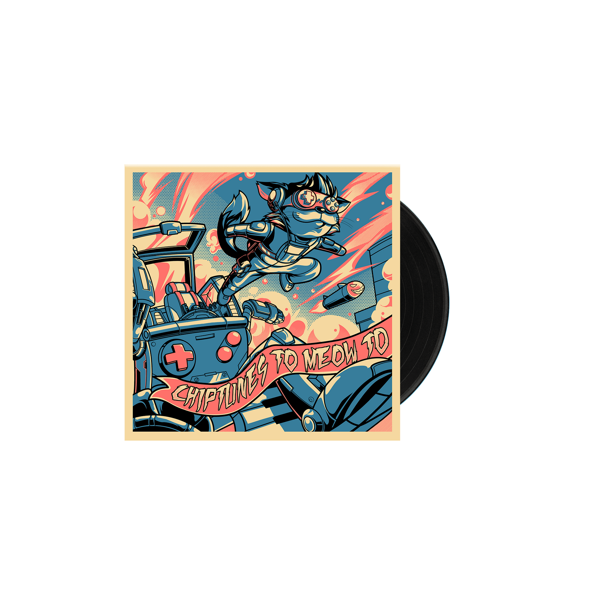 Chiptunes To Meow To - 12" LP Vinyl Record - Mega Cat Studios, Inc.